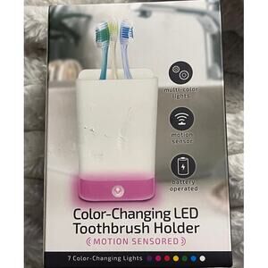 Color-Changing LED Toothbrush Holder